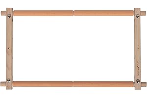 Milward Rotating Tapestry Frame – 45.7 x 30.5cm (18 x 12”) Clip On Scroll Frame for Embroidery, Cross Stitch, Needlework, Qui