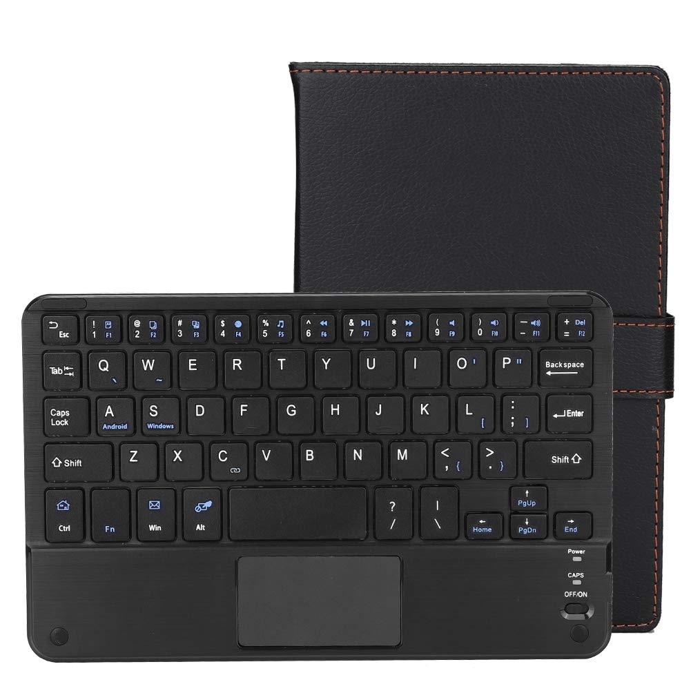 Yoidesu Bluetooth Keyboard,BluetoothTouchpad Keyboard with Case applicable to 7/8inch tablet PC with 100 hours Large capacity battery For Android/iOS/Windows systems