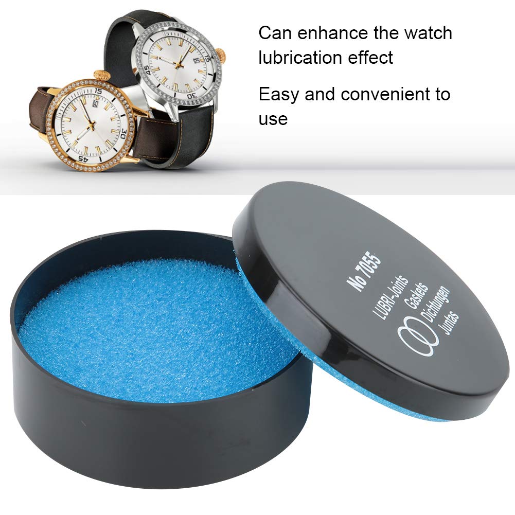 Joyzan Waterproof Watch Gasket Paste, Professional Watch Repair Sealing Grease Lubricator Silicone Sealant Box O Ring Pocket Clock Lubricant Diver Watchmakers Repairing Maintenance Sealer Lube Tools