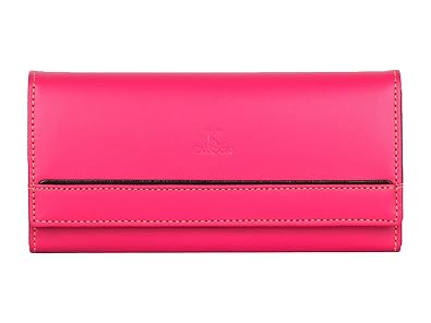 K London Pink and Black Womens Wallet - 1515_pinkblack