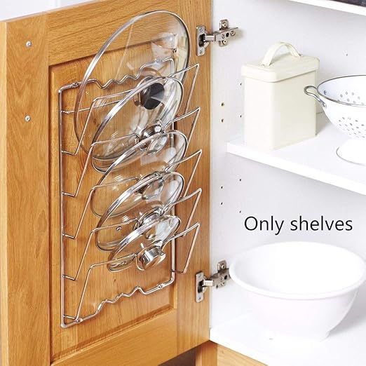 Tapa de la cacerola Tapa del gabinete Soporte de la despensa