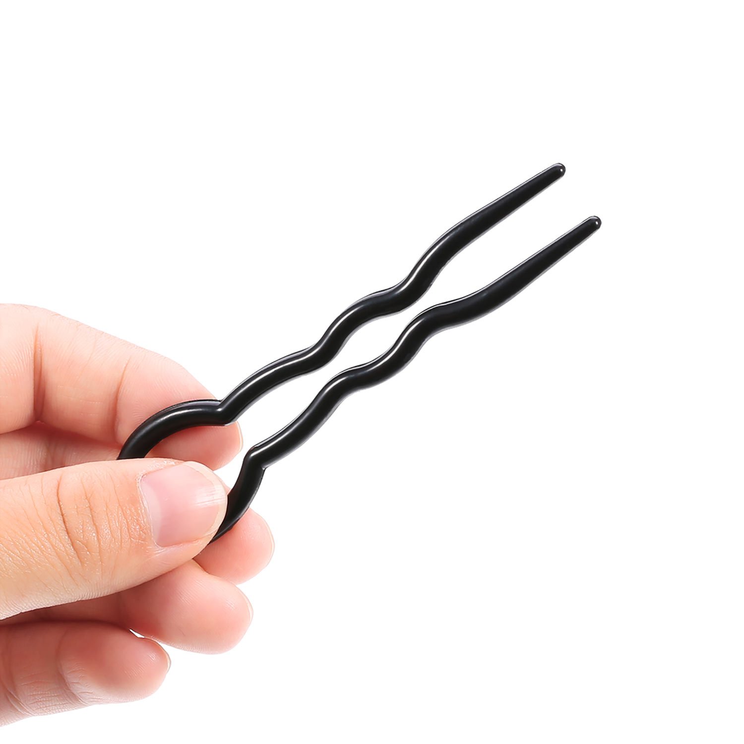 Bememo 20 Pieces Lady Style Grip Hair Pins, Magic Simple Fast Spiral Hair Braid Twist Styling Clip Pin, Black and Brown : Beauty