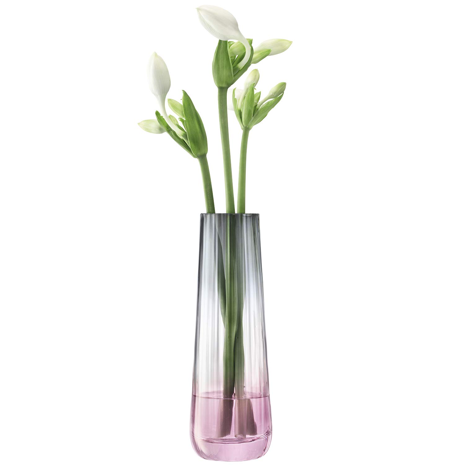 LSA Dusk Vase H20cm Pink/Grey| 1 Unit | Mouthblown & Handmade Glass | Hand Painted | DU09 โ image 1