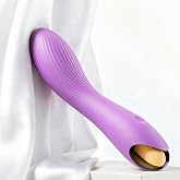 BitOffun Portable Rechargeable Handheld Waterproof Massager, Powerful 20 Modes Electric Mini Massager for Facial Neck Shoulder Muscle Massager(Light Purple)