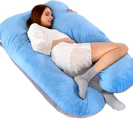 Amazon Seabeatla 抱き枕 U型 140x80cm 妊婦枕 抱きまくら 腰枕 授乳枕 授乳クッション マタニティ 背もたれ 横向き寝 洗える うつぶせ寝 極上肌触り 出産祝い 気持ちいい もちもち いびき防止 快眠グッズ 母のプレゼント ブルー 抱き枕 オンライン通販