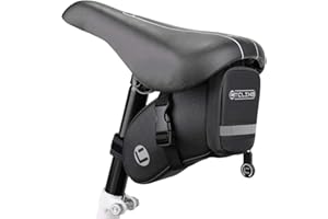 HomeChi Bike Saddle Bag, Under Seat Bike Bag Pack Waterproof Bicycle Tail Bag Rear Bag for Cycling Roadbike Tools Bag Accesso