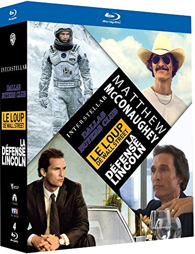 Matthew Mcconaughey : Interstellar + Dallas Buyers Club + Le Loup De Wall Street + La Défense Lincoln - Édition Limitée - Blu-Ray