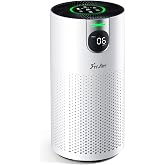 FreAire HEPA Air Purifier for Home Large Rooms up to 1800Ft², VisionAir 20dB Sleep Mode for Bedroom, with Real-Time AQI & PM2