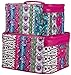 World Traveler Pink Patchwork Makeup Train Case 2-piece Cosmetic Set