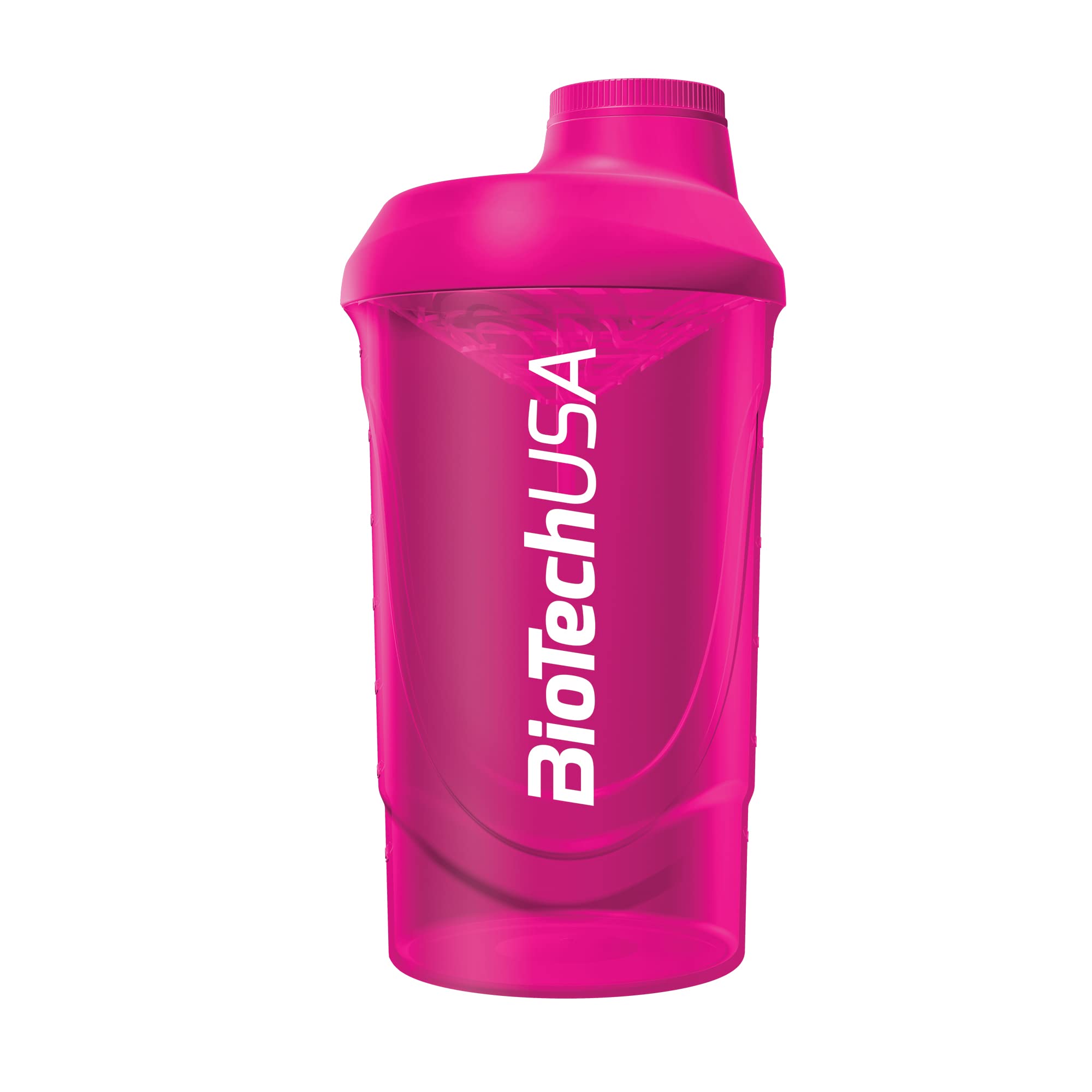 BioTechUSA Wave Shaker | Shaker Bottle | 100% Leak Proof | Enhanced Blending | Durable & Safe | Easy to Use & Clean, 600 ml, Magenta