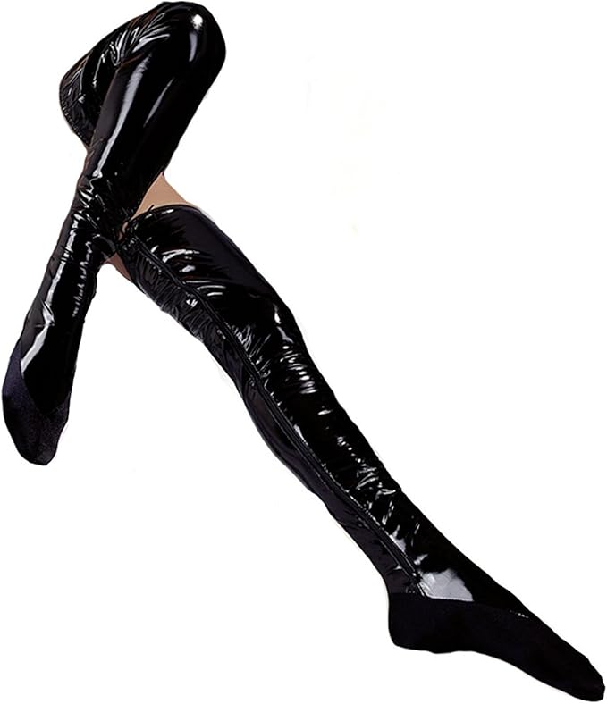 Black Level Medium/Large Black Vinyl Bed Boots Amazon.co.uk Health