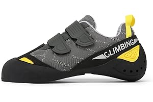 GVONG Climbing Shoes Mens Light Anti-Slip Indoor Outdoor Rock Climbing Sneaker for Beginners Professional Climbers