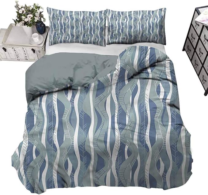 Amazon Painting home Quilt Cover Set Retro Abstract Plants Botany
