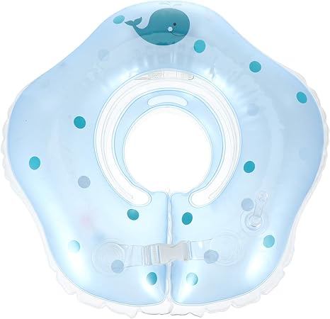 Amazon Popetpop ベビー浮き輪 浮き輪 フロート うきわ首リング 首うきわ お風呂浮き輪 新生児 ブルー ｓサイズ ベビー浮き輪 おもちゃ