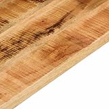 vidaXL Solid Rough Mango Wood Table Top 140x50cm Rectangular Dining Replacement view 5