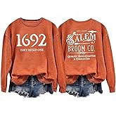 Girls Trip Salem Sweatshirt for Women Witches Vintage Salem Witch Shirts Time To Get Wicked Pullover
