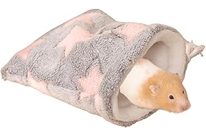 COPFEU Sugar Glider Bonding Pouch Carrier Bag, Small Animals Sleeping Pouch Bag with Breathable Vent and Drawstring, Portable Travel Bag for Sugar Glider Rat Squirrel Guinea Pig Birds Parrot (Pink)