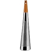 Alessi "Todo" Giant Cheese And Nutmeg Grater in Steel And Wood, Silver