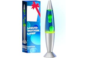 Soarling Giant Liquid Motion Lamps 16 Inch for Kids Adults Large Blue Yellow Relax Night Light Table Lamp for Kids Room, Bedroom Classic Retro Motion Lamp Home Decor for Christmas, Birthday, Party