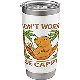 Don't Worry Be Cappy – Funny Capybara Summer Stainless Steel Insulated Tumbler