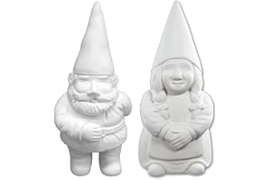 New Hampshire Craftworks George and Gwen The Garden Gnomes - Paint Your Own Gnome-y Ceramic Keepsakes