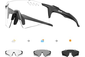 SCVCN Photochromic Cycling Glasses UV400 Protection for Women Men Cycling Glasses TR90 Frame MTB Running Bike DZ-S9A2
