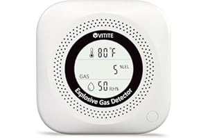 3 in 1 Natural & Propane Gas Detector, Plug in Natural Gas, Propane, Temp, Humidity and Explosive Gas Alarm; Design for Home,
