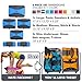 PRO Packing Cubes | 6 Piece Travel Bags Organizer for Luggage | Multi-size Ultralight Travel Cubes | Suitcase Organizer Bags Set | Makes Packing Easy - Sky Blue