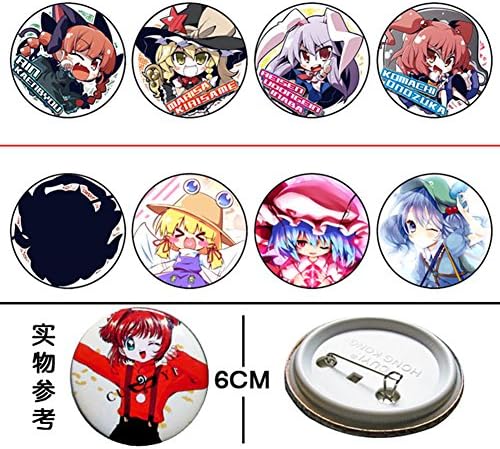 UUC touhou project Anime Brooch Pin Badge 8pcs/set YH3194