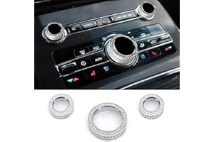 CUCHIYUN Bling A/C Knob Cover Compatible with Lincoln Navigator/Continental/Pirate Ship/MKZ/Nautilus
