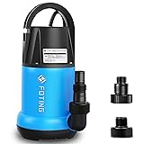 FOTING Sump Pump 1HP Clean/Dirty Submersible Water