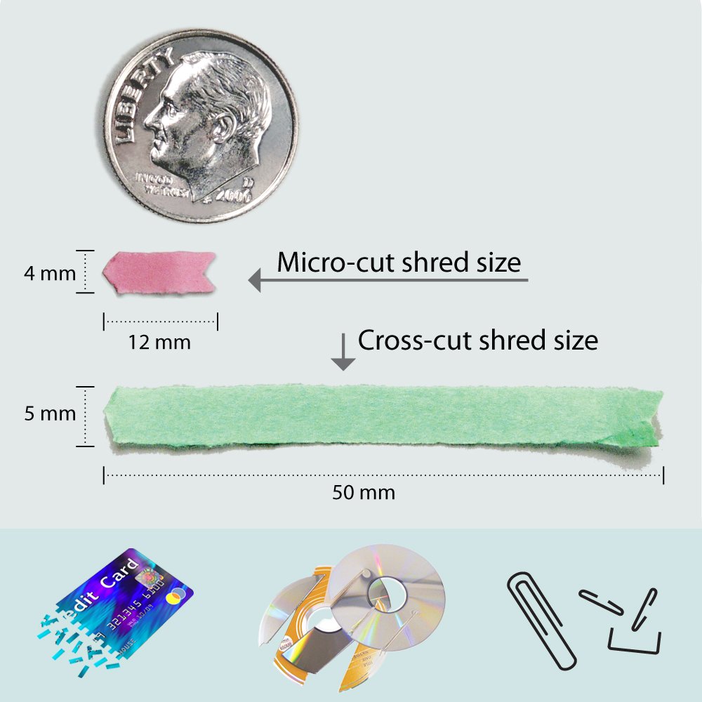 Aurora AU820MA High Security 8-Sheet Professional Micro-Cut Paper/CD/Credit Card Shredder