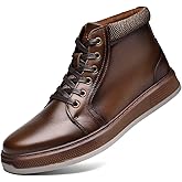 Arkbird Casual Sneaker Shoes, Lace-up Leather Chukka Boots for Men