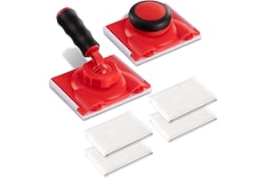 Paint Edger Tool for Walls with 4 Replacement Pads, Edge Painting Tool for Ceilings, Corner Edges Painter, and Trim Painting 