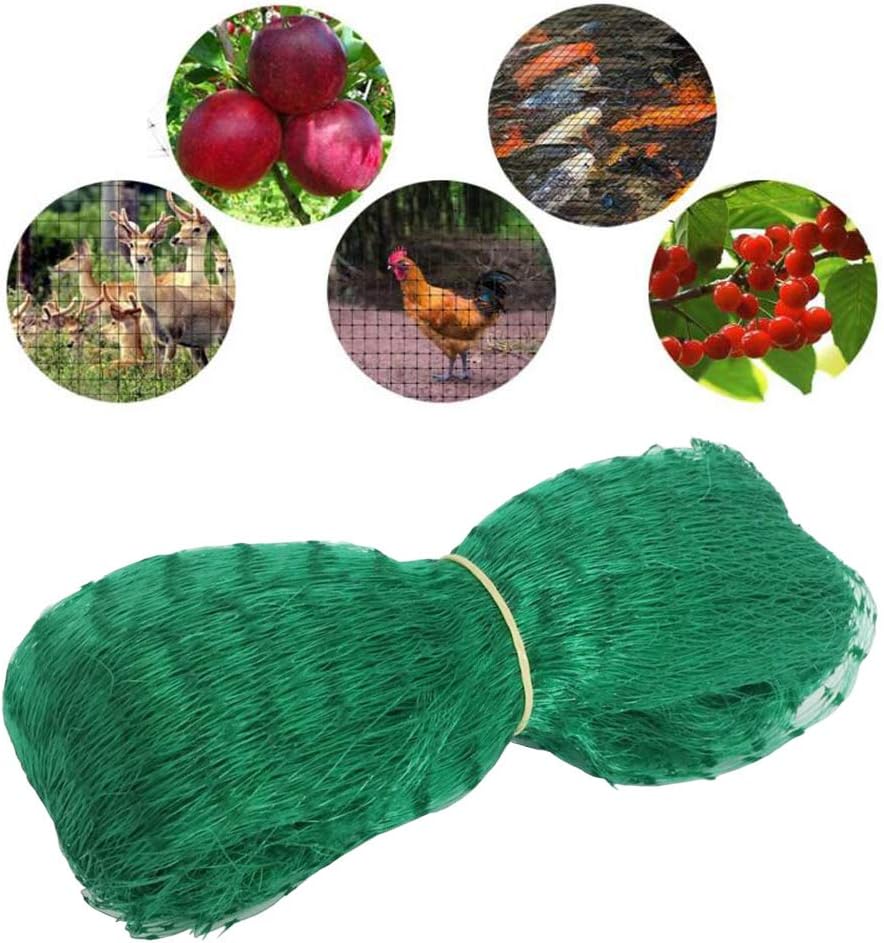 DEARLIVES Bird Netting, 13.2 x 20 Feet Green Fruit Tree Netting for Squirrels, Birds, Animals and Garden Pests, Plants Protection Netting Cover
