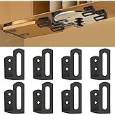 YCQDDA Under Cabinet Cutting Board Holder - 8 Pcs Stainless Steel Cutting Board & Pot Lid Rack Storage, Under Shelf Counter Chopping Board Organizer (Grey)