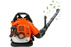 EILIDH Gas Leaf Blower, 42.7CC 2 Stroke 580CFM Lightweight Backpack Gas Powered Leaf Blower, 2.8 HP, Gasoline Powered for Lea