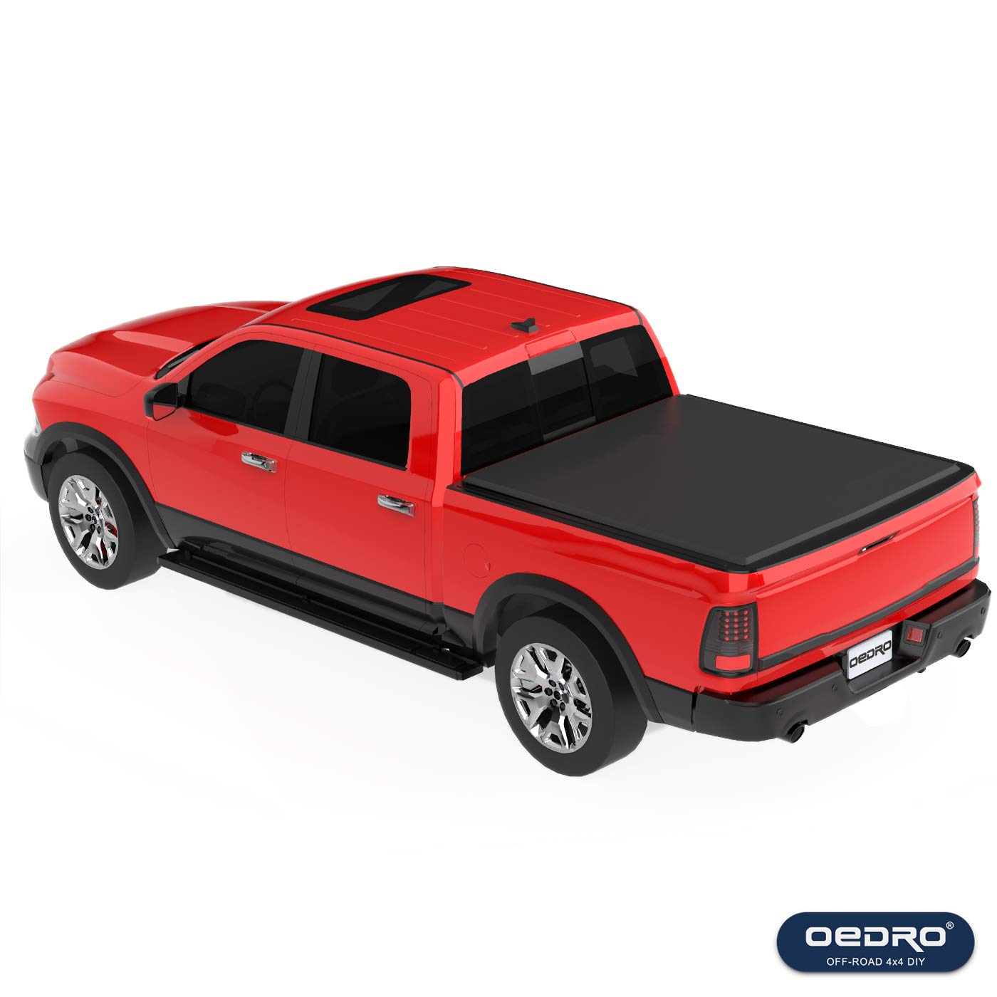 oEdRo Upgraded Soft Tri-fold Truck Bed Tonneau Cover On Top Compatible with 2002-2020 Dodge Ram 1500; 2003-2020 Dodge Ram 2500 3500, 5ft Bed, Fleetside (w/o Ram Box)