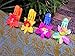 (Set of 4) Beach Towel Tropical Maui Hawaiian Orchid Clips Jumbo Size (5 inches) for Beach Chair or Pool Loungers on Your Cruise. (Mixed Orchid)