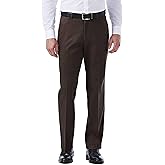 Haggar Men's Premium No Iron Khaki Classic Fit Flat Front Casual Pant (Regular and Big & Tall Sizes)