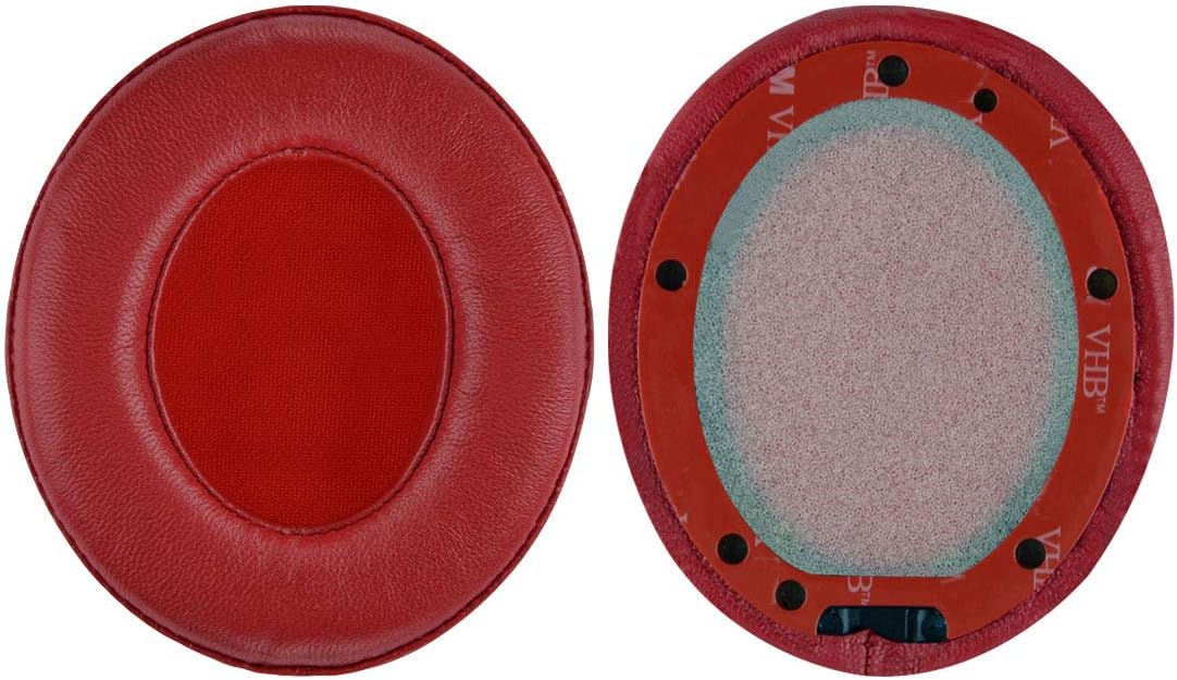Geekria Elite Sheepskin Replacement Ear Pads Compatible with Beats Studio 3.0 (A1914), Studio 2 Wireless Headphones, Ear Cushions (Red) - Image 3
