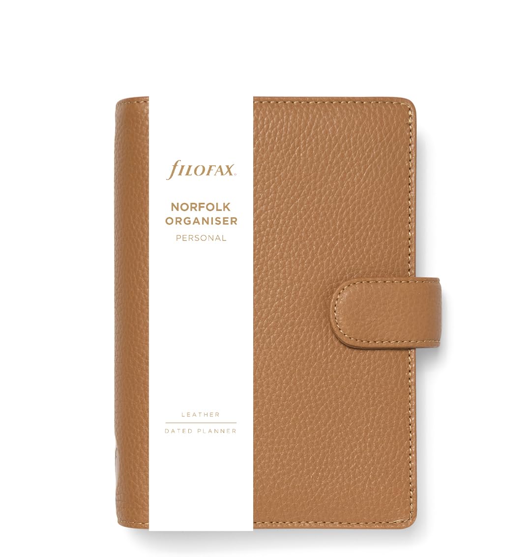 Filofax Personal Norfolk Organiser - almond
