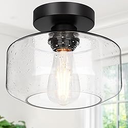 Industrial Semi Flush Mount Ceiling Light, 800