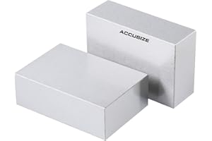 Accusize Industrial Tools Precision 1-2-3 Blocks 2Pcs/Set, No Hole, Steel Hardened, EG02-0407