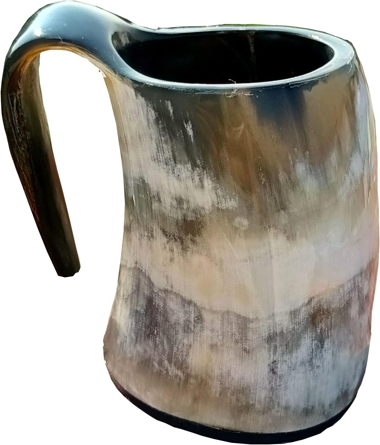 THE ANTIQUE HOUSE 3 Inches Height Viking Drinking Horn Mug 130 to 180 ml for Beer Mead Wine Vintage Style Beer Cup Best Gifting Item
