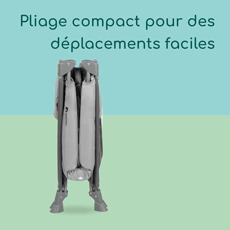 Soft Dreams, Lit Parapluie Bébé, 0–15 kg, Grey Mist