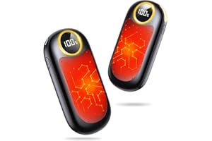 BOIROS Hand Warmers Rechargeable-14000mAh,2 Pack 2-in1 LED Display Electric Hand Warmer,20Hrs Warmth Up to 131℉, USB-C Battery Heater for Raynauds, Golf, Camping, Hunting, Gifts for Men Women Kids