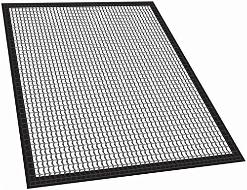 Wazonton BBQ Grill Mats, Non-Stick Barbecue Grill Mesh, Teflon BBQ&amp;Baking Mats-FDA Approved, PFOA Free, 500℉ Heat Resistant,Durable, Reusable-Works on Gas, Charcoal, Electric Grill, 16’’ x13’ (1Pack)