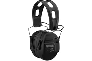 Walker's Recon Digital Muffs - Durable IPX4 Resistant Shooting Hearing Protection Electronic Muffs, 2 AAA Batteries Included