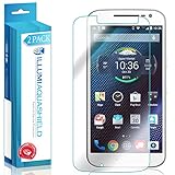 Moto G4 Screen Protector (2-Pack), ILLUMI AquaShield Premium High Definition Ultra Clear / Invisible Bubble-Free UV Resistant Self-Healing Film w/ Lifetime Warranty